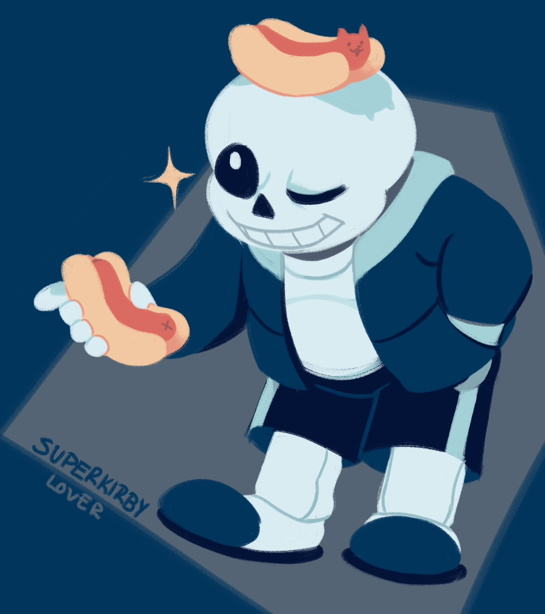 Sans Dog Checkered Hell