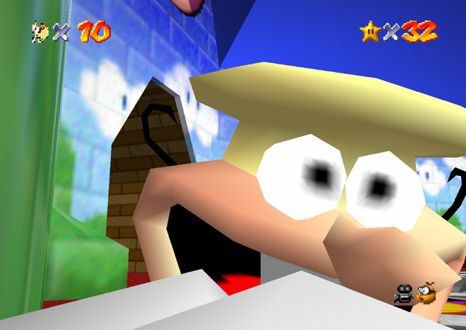 A screenshot of The Noise in Mario 64.